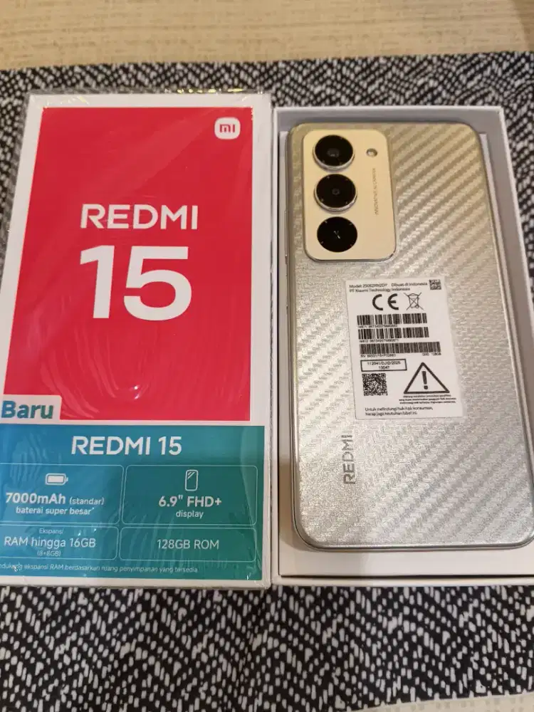Jual Redmi 15 4G 8 / 128 GB Garansi Resmi Warna Titan Gray