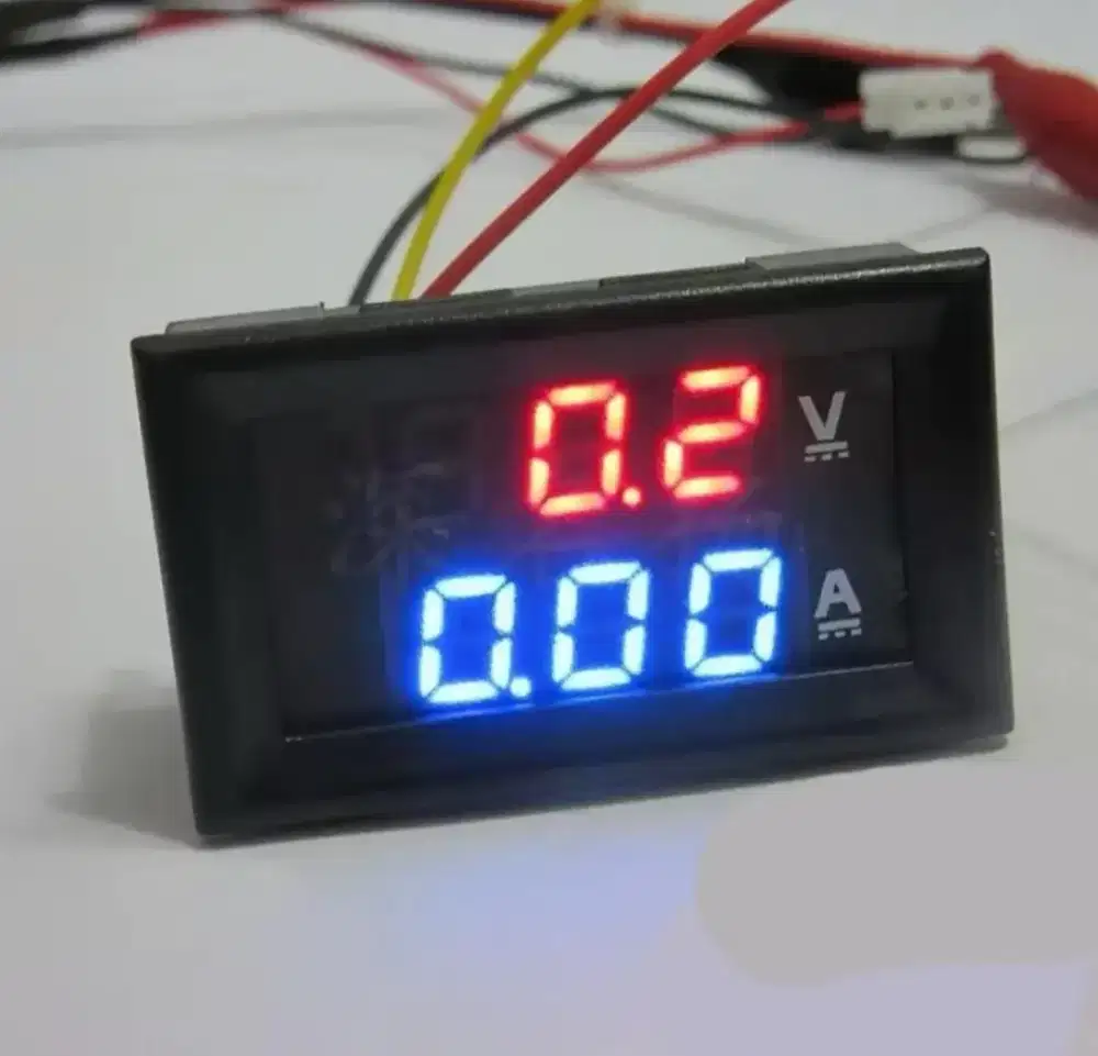 VOLTMETER DIGITAL DUAL DISPLAY DC0-100V 10A 2 IN 1