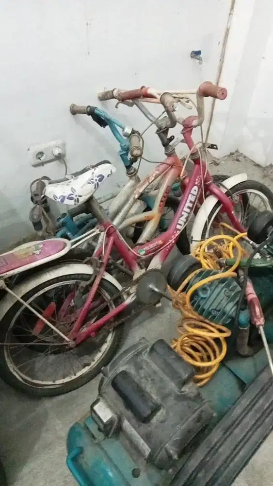 Permisi, mau jual sepeda anak daripada di gudang nganggur