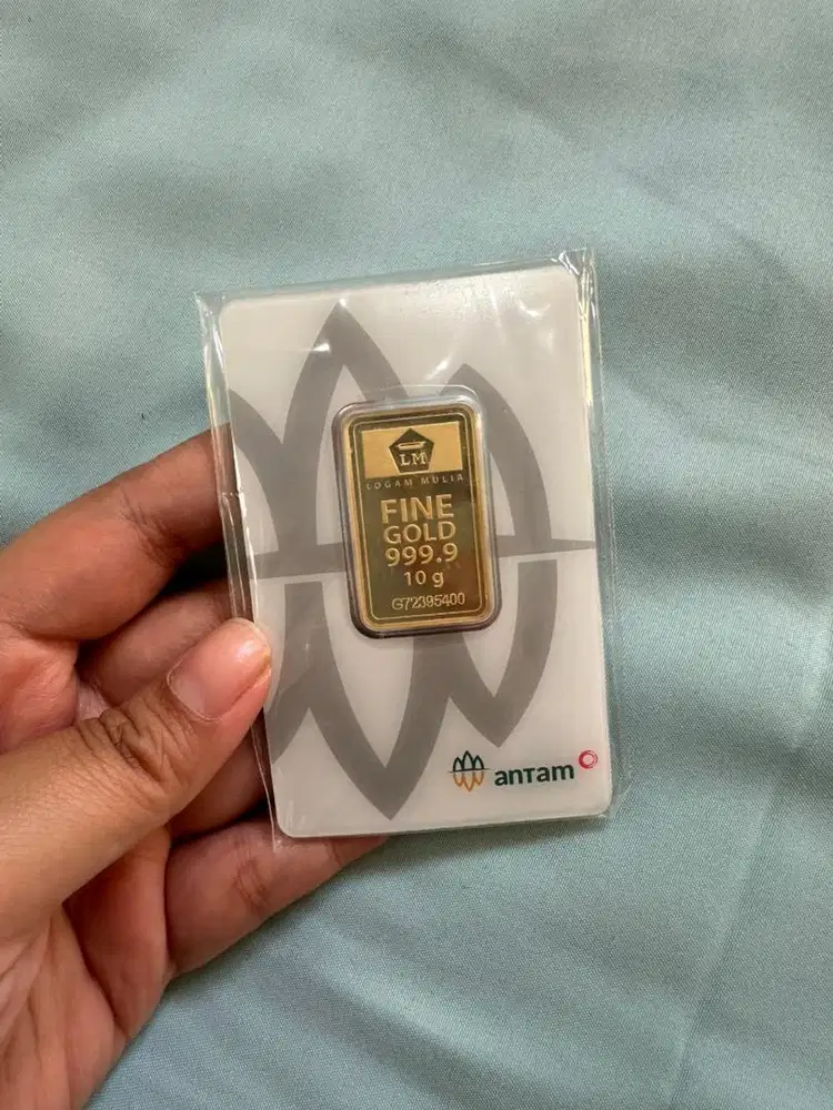 Antam 10 gram mulus terbungkus