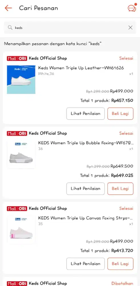 Sepatu Keds Leathet size 36