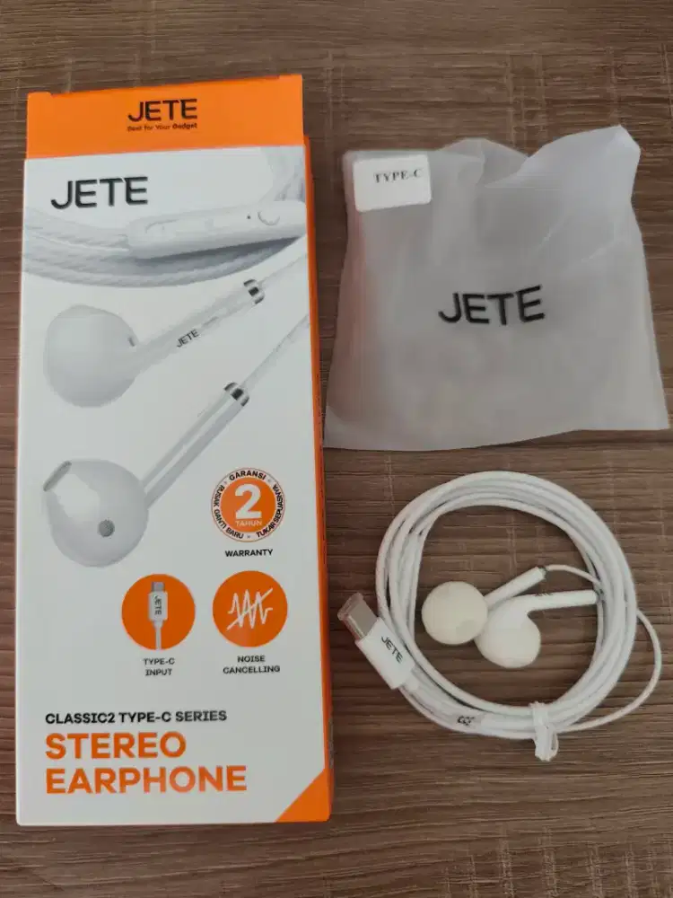 For Sale Stereo Earphone JETE Classic2 White Type C New BNIB