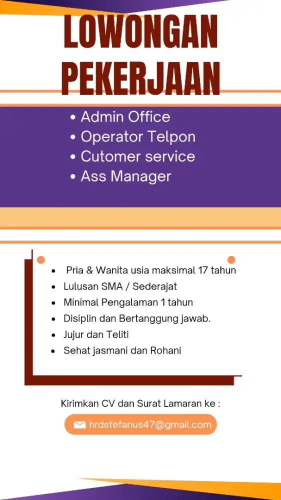 KANTOR BP GROUP INTERNASIONAL  MEBUTUKAN 9 Orang