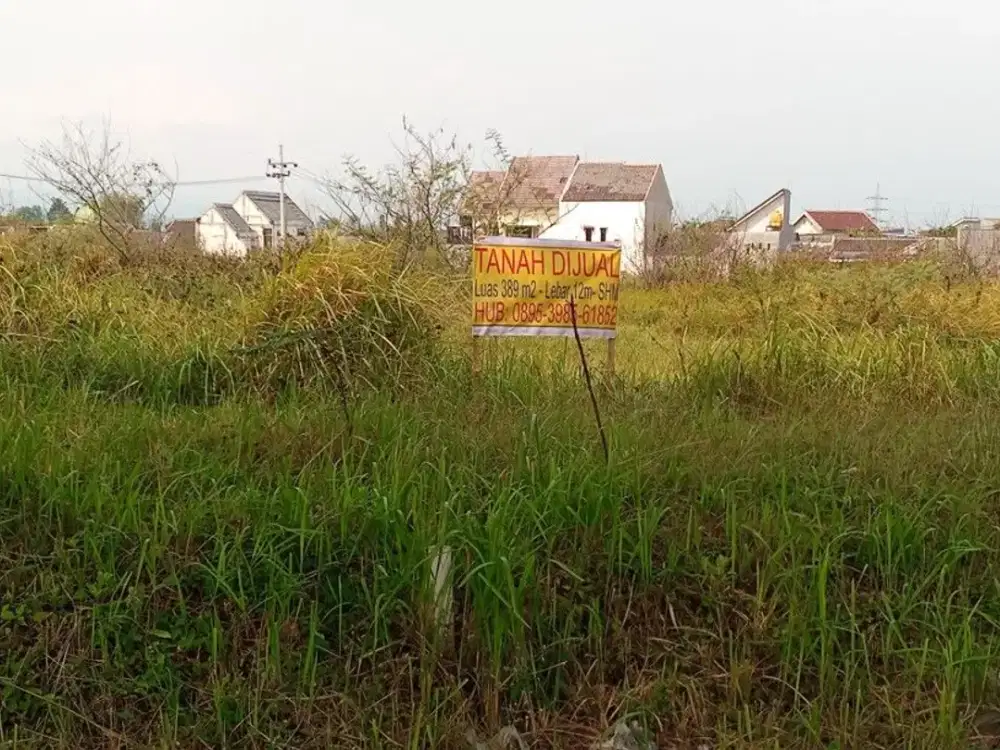 Tanah dijual di Tirtasani Malang LT389 dekat ITN2 Al-maahira exit tol