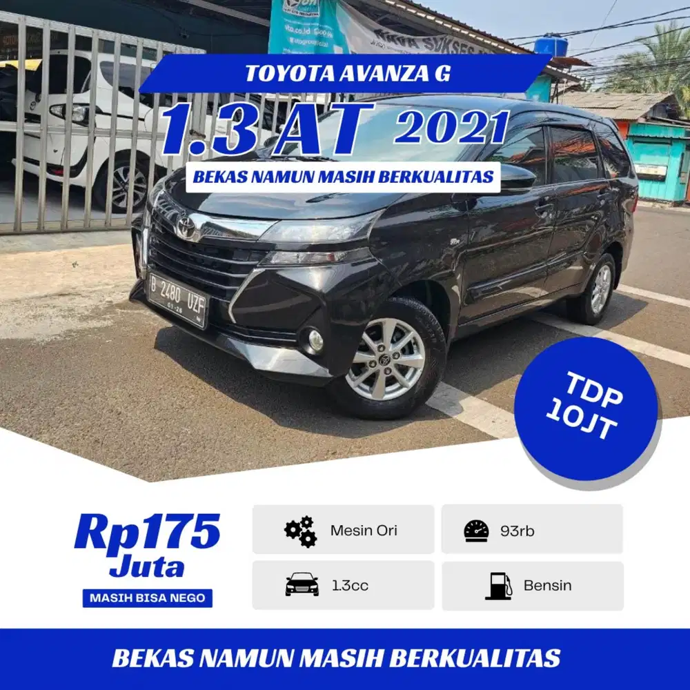 TDP 10 JUTA - AVANZA G 1.3 2021