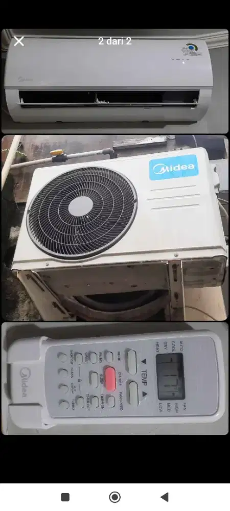 D jual AC second berasa baru karna no minus