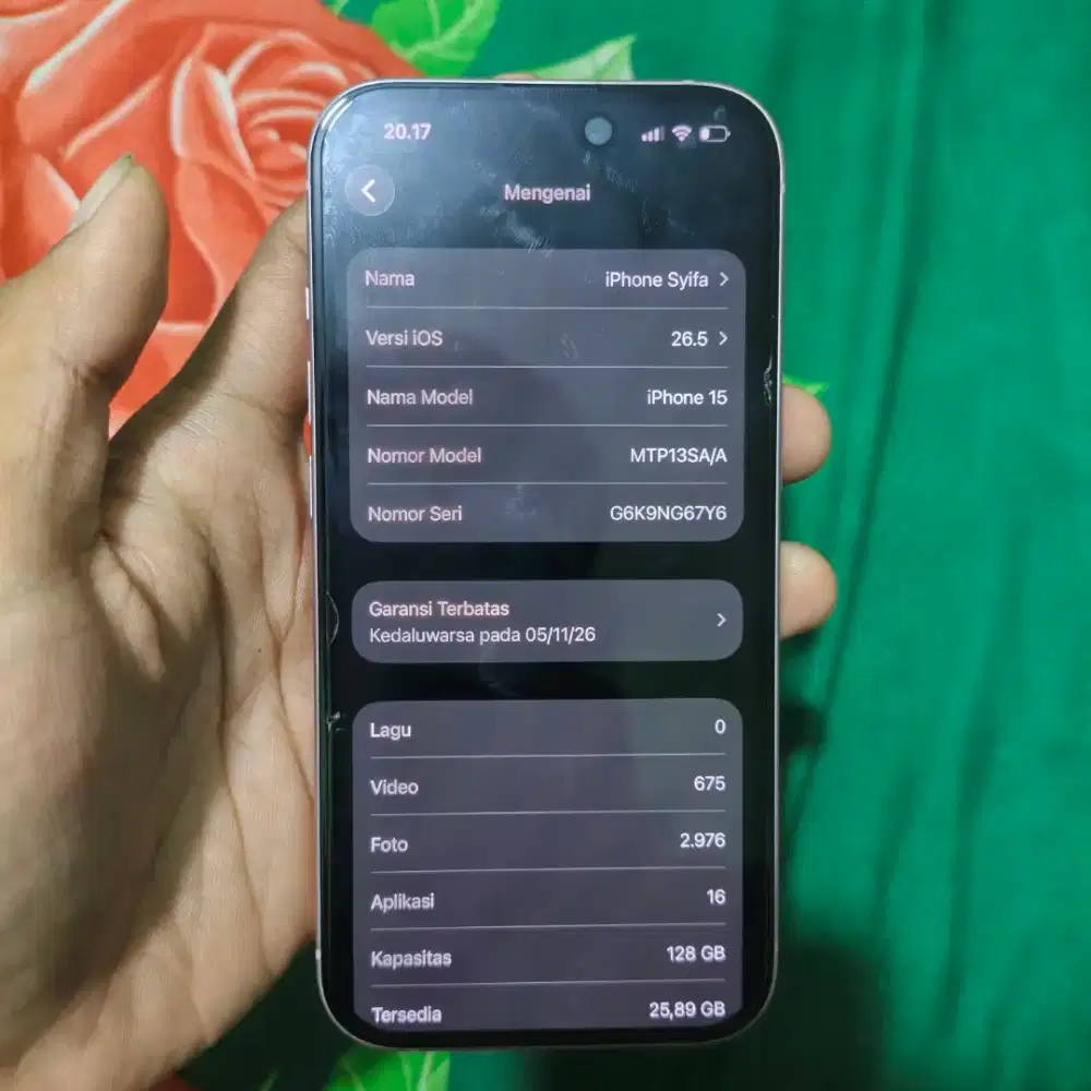 IP 15 basic min ring kamera seperti di foto
