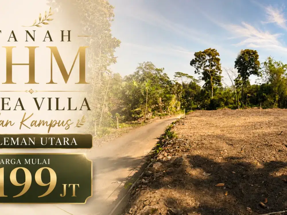 Dijual Tanah SHM Area VIlla dan Kampus Sleman Utara Sold 60%