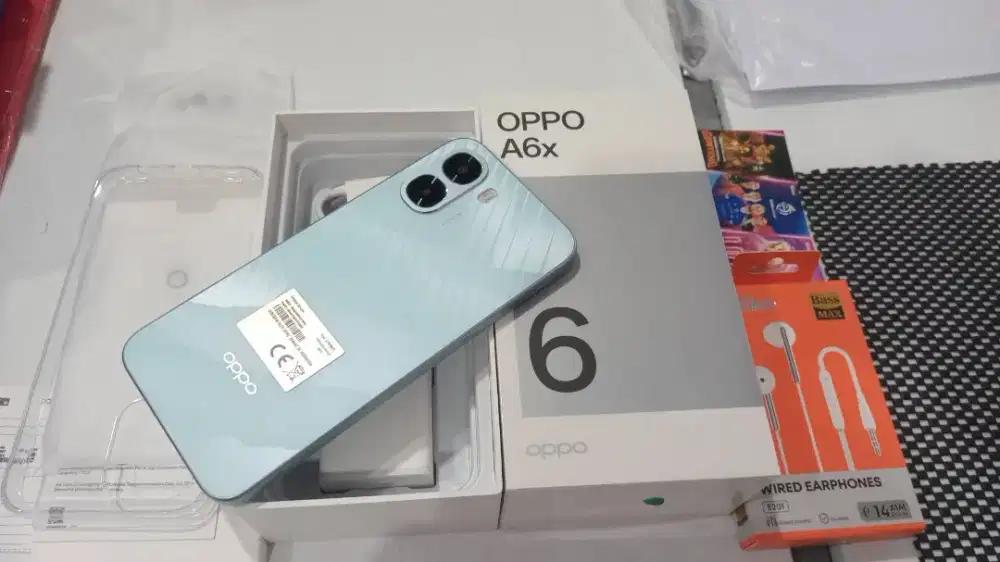 oppo A6x 8/128 batari 6.500 mah layar 120hz snapdragon 685
