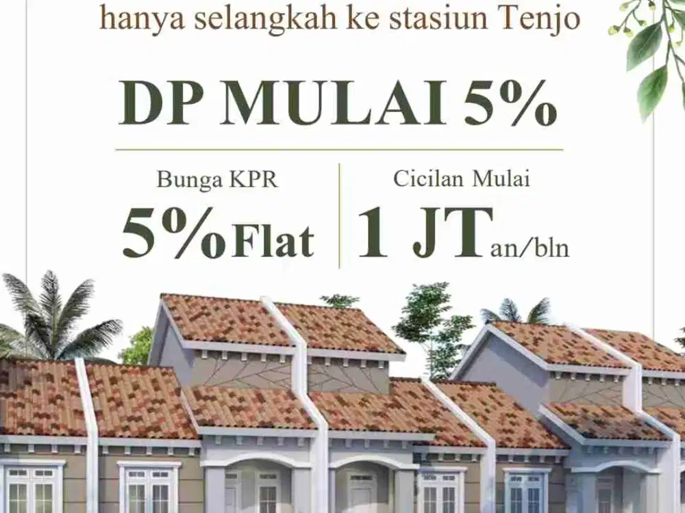 Rumah 2 lantai cicilan flat sampai lunas