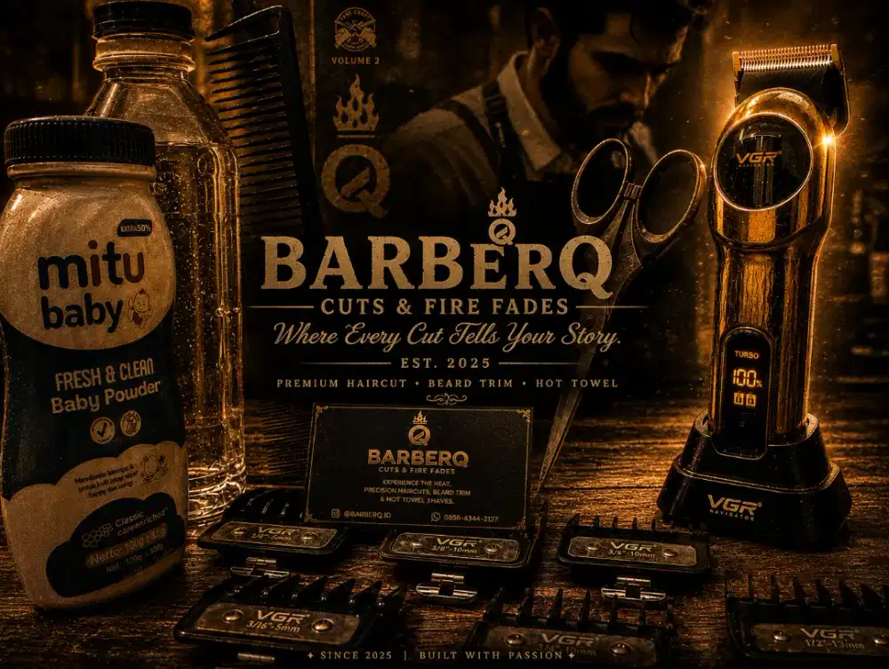 BARBERQ---potongan presisi, gaya berkelas