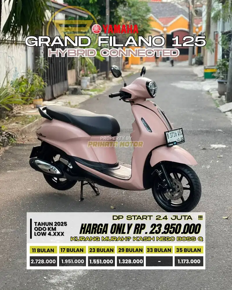 CREDIT DP MULAI 2.4 JUTA !!! GRAND FILANO HYBRID NEO CONNECTED 2025