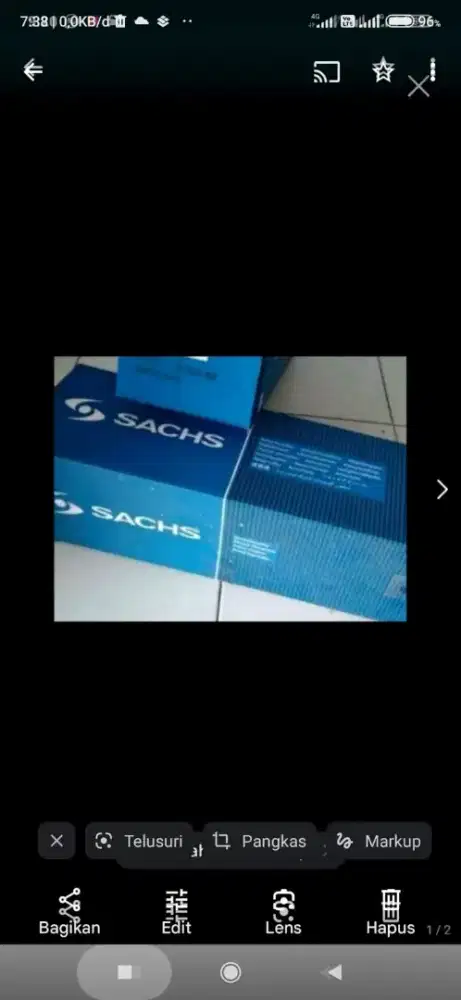 Shock depan grand Livina baru blom di pake