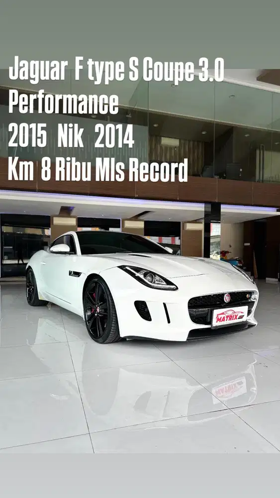Jaguar F type S Coupe 3.0 performance 2015 Nik14 whait siap pakai