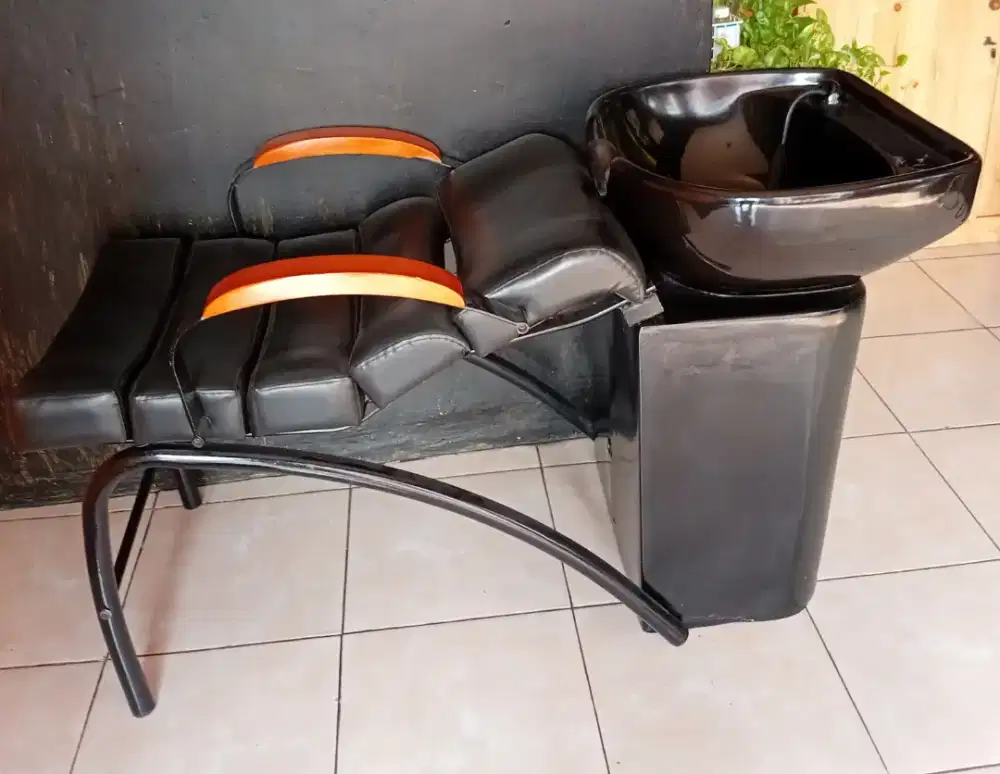 Kursi keramas washbak keramik untuk salon/barbershop