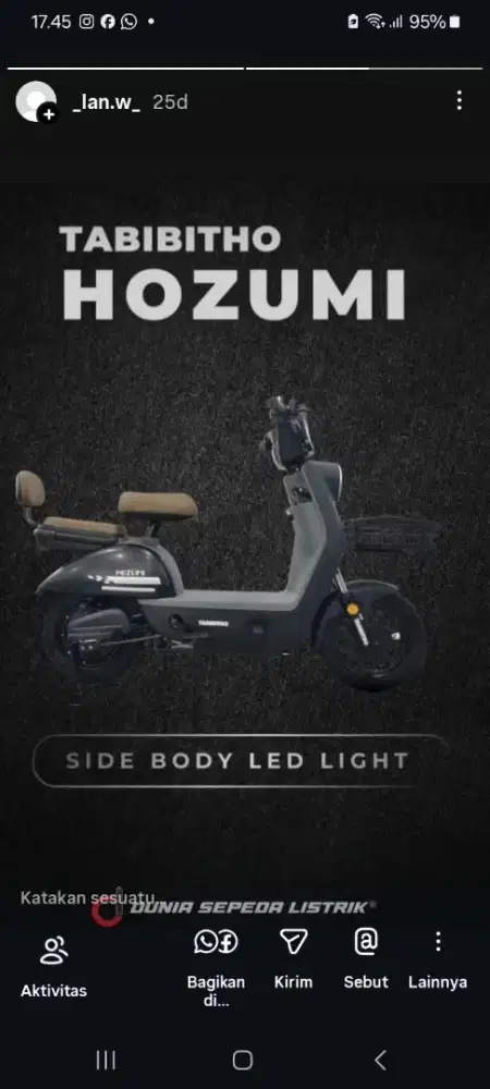Jual Sepeda Listrik Murah Tabibitho Hozumi 4jutaan Bisa Kredit