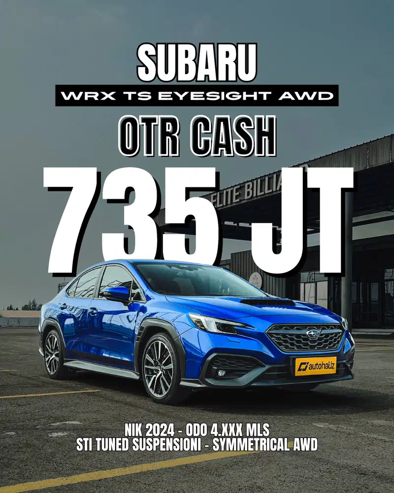 ( HARGA CASH )  SUBARU WRX tS (TUNED BY STI) EYESIGHT AWD A/T 2024