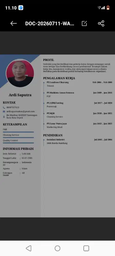 Mencari pekerjaan yg halal