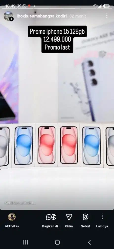 Iphone 15 promo cicilan bunga 0% syarat ktp aja