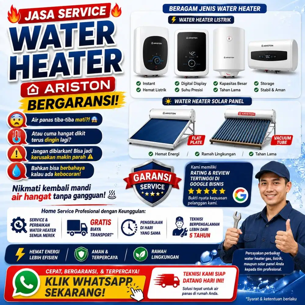 Pusat perbaikan kompor dan water heater