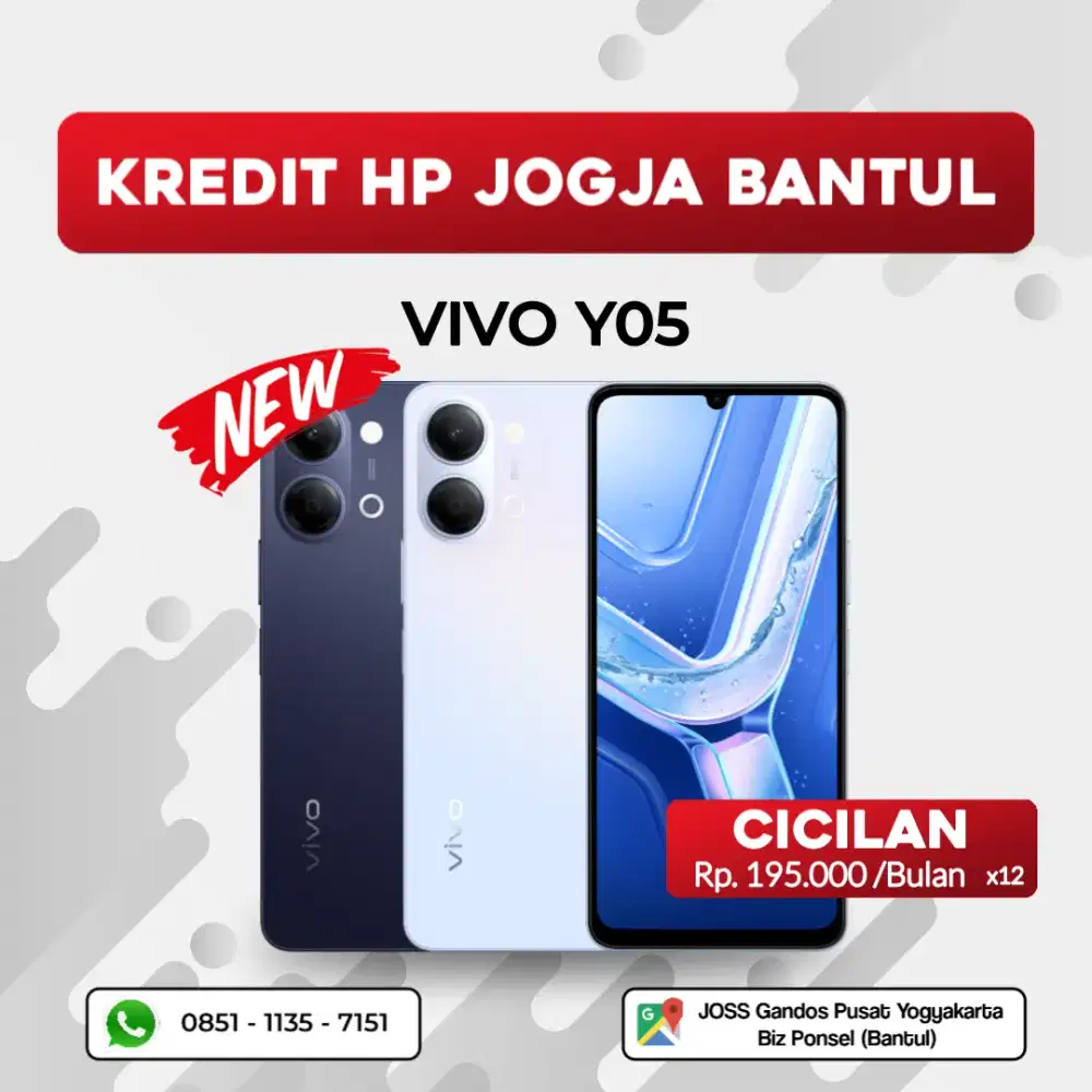 PROMO KREDIT HP MURAH VIVO Y05 4/64GB 4/128GB
