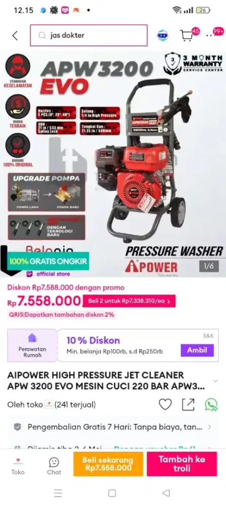 Jual mesin Stim
