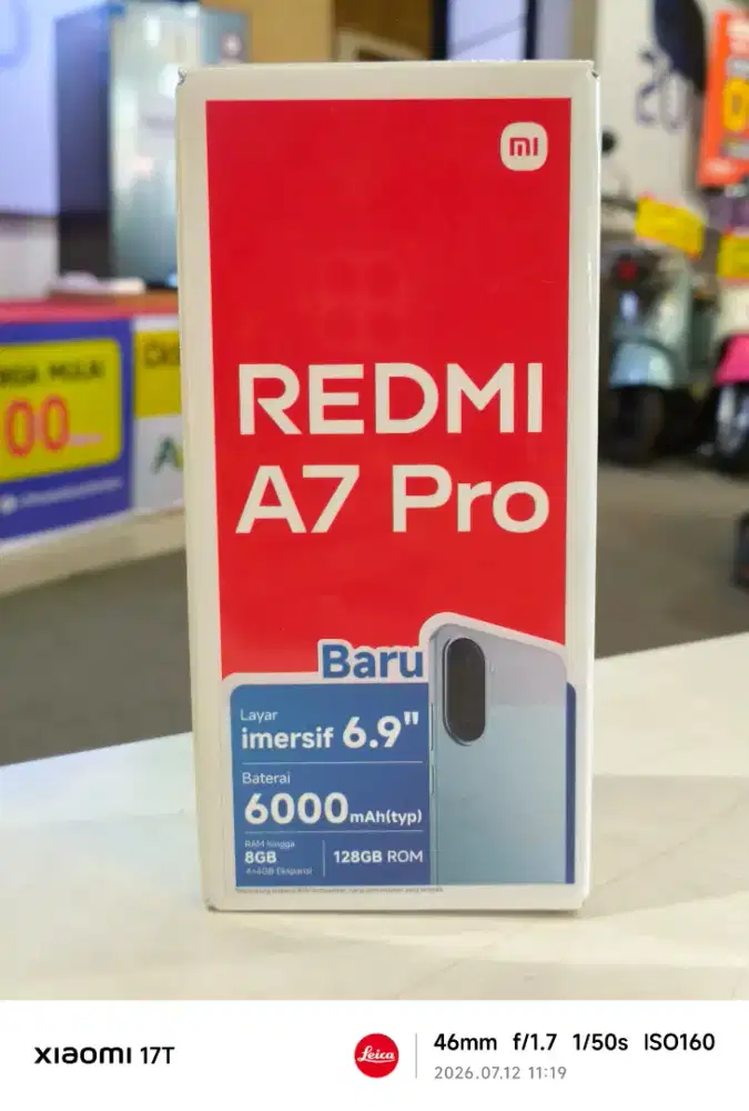 Redmi A7 pro , ram 4+4/128 bisa tanpa dp