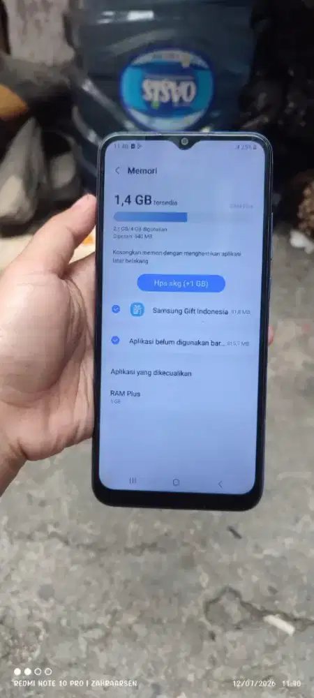 Samsung A03 ram 4 nominus