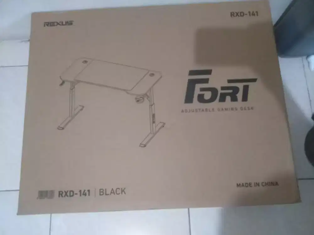 Meja komputer rexus fort gaming rxd 141 black nominus