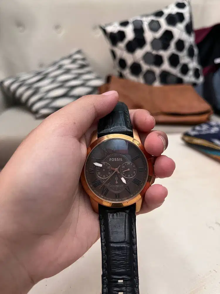Fossil Grant Chronograph FS4992 Rose Gold Jam Saja