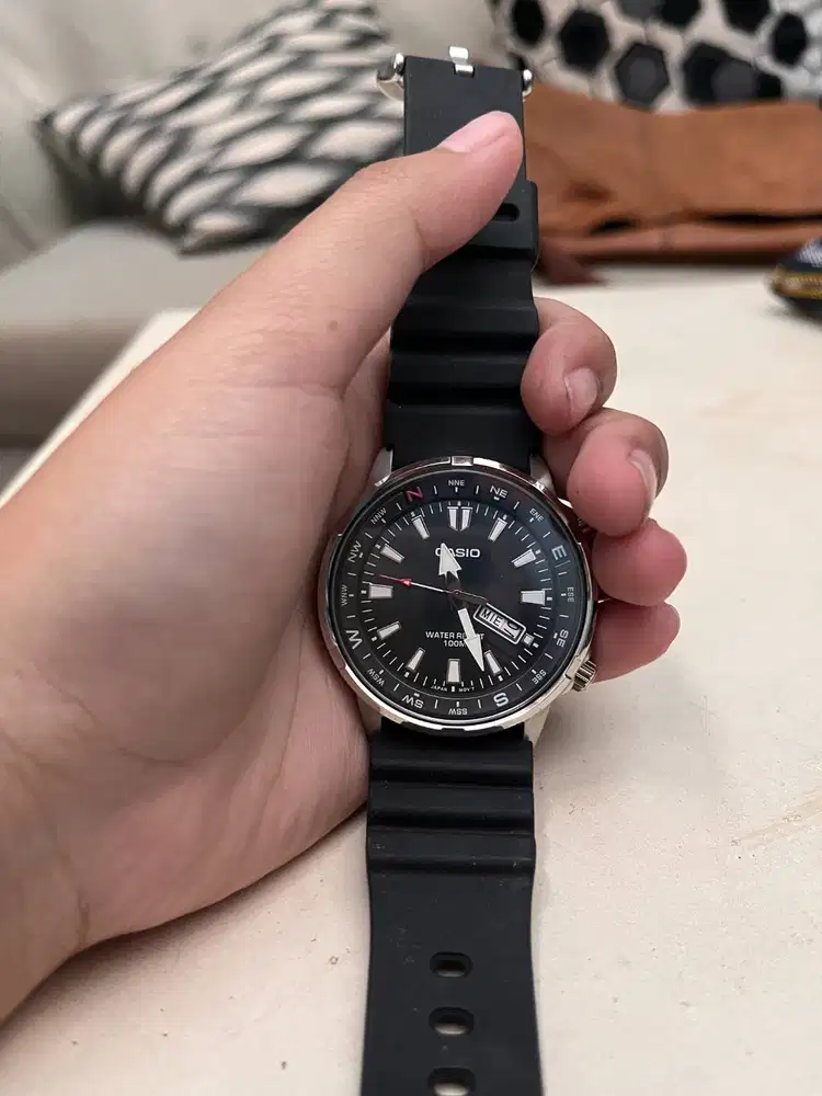 Casio Sport Analog MTD-130-1AV Kompas Jam Saja