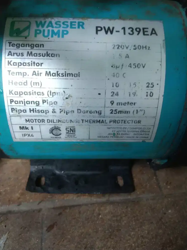 Pompa air wasser PW 139ea