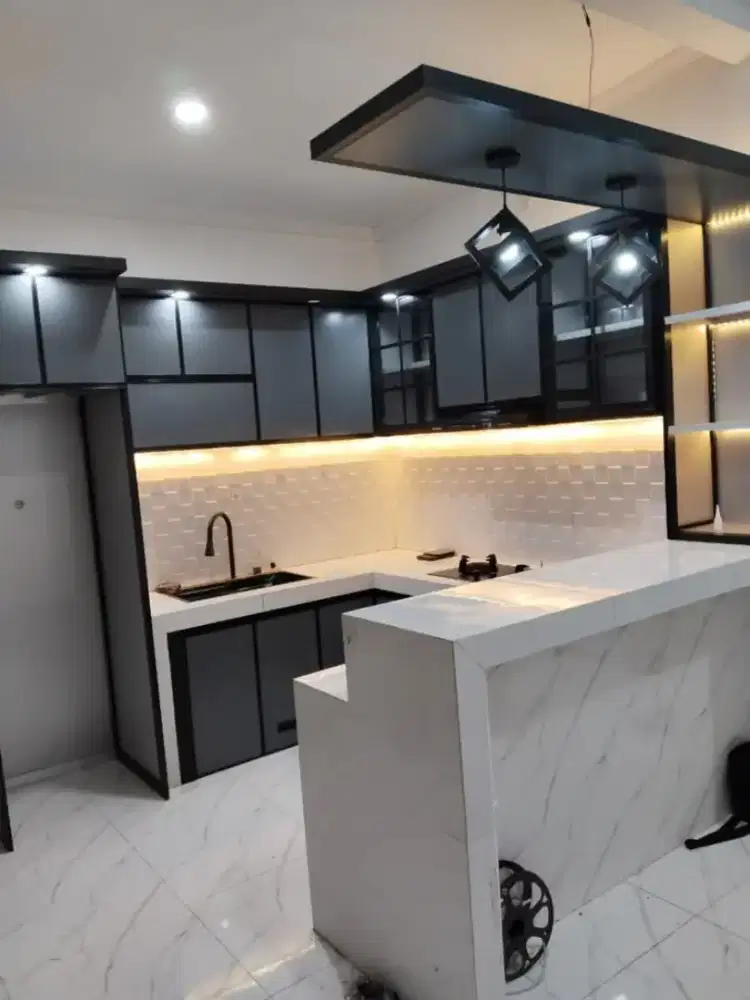 Custom kitchen set minimalis wardrobe bedroom set livingroom room
