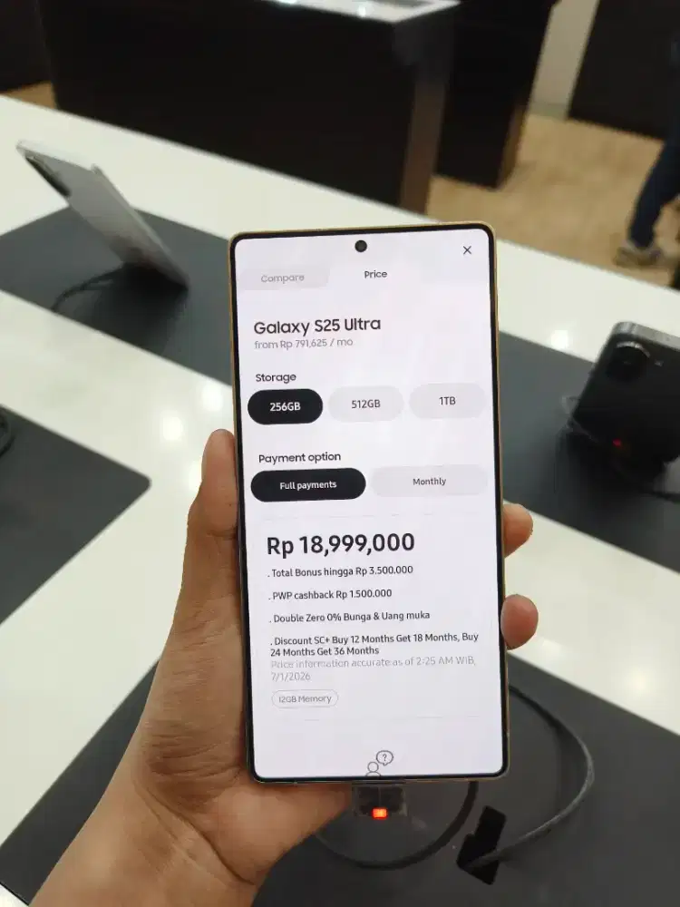 Samsung S35Ultra ram12 256gb FREE 2bulan cicilan syarat ktp!