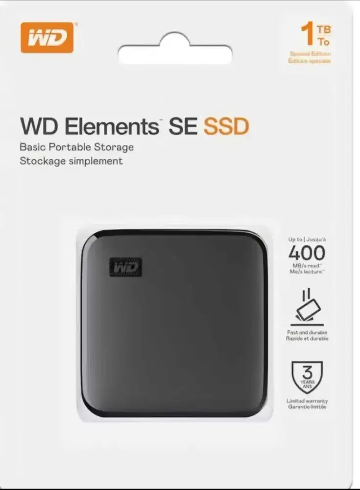 WD Elements SE SSD External 1TB - USB 3.0