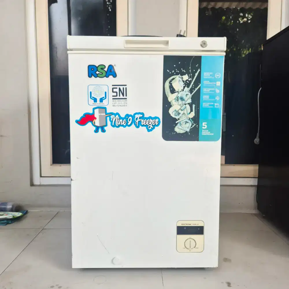 100% beku siap pakai. Freezer RSA CF110 100 Liter