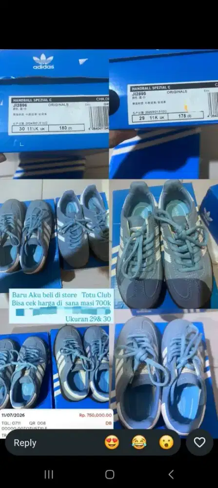 jual cepet sepatu adidas