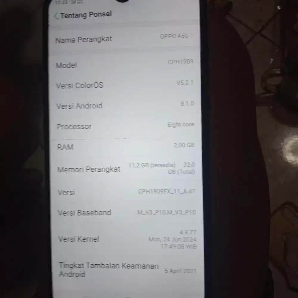 Jual hp Oppo a5s, ram dua, kondisi mulus, nominus, asssoooyyy