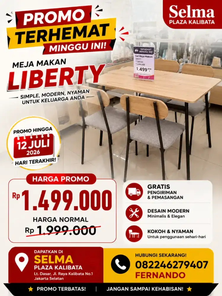 Meja makan Liberty