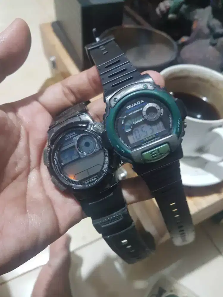 Jam merek jaga  bonus plus casio ae1000