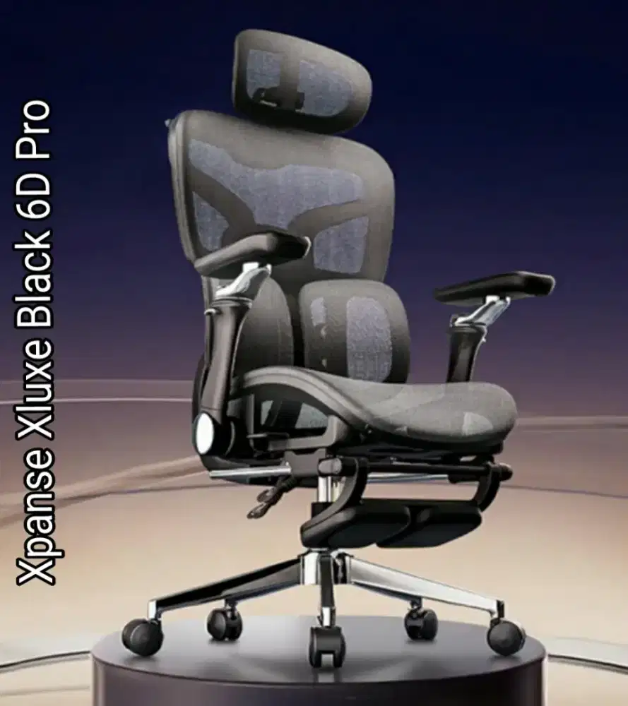 Kursi Kerja Ergonomis HITAM Xpanse 6D Pro.
Lengkap Dus. Garansi 10 Thn