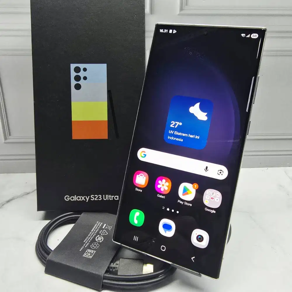 Samsung Galaxy S23 Ultra 12/512GB Exclusive Blue Resmi SEIN Fullset
