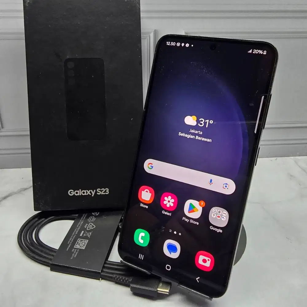 Samsung Galaxy S23 8/256GB Black Resmi SEIN Fullset No Minus