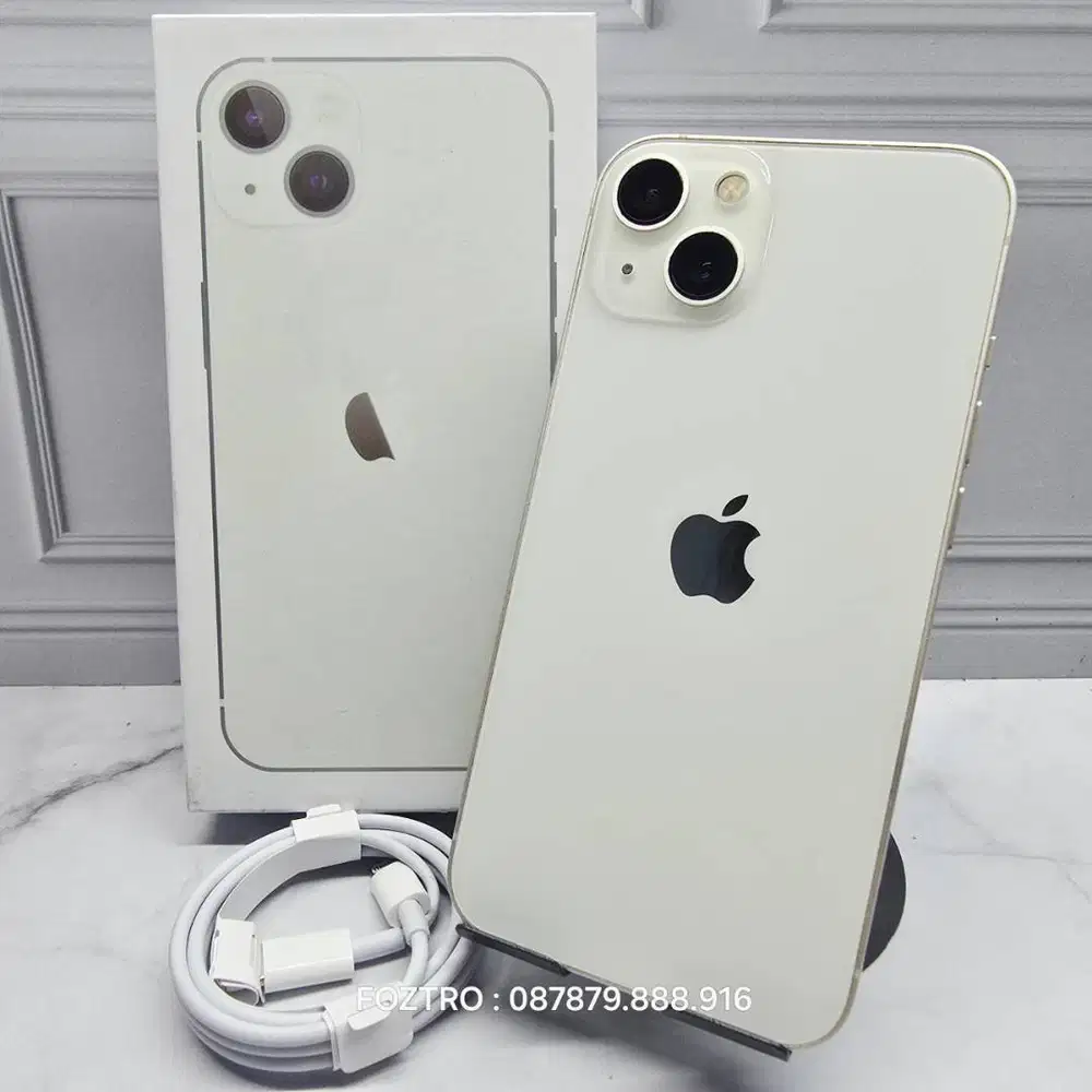Iphone 13 128GB Starlight Resmi IBOX Fullset No Minus