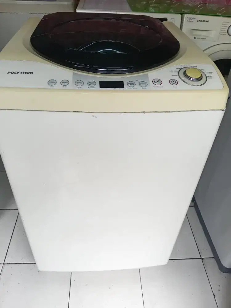 Mesin cuci polytron 8kg normal siap pakai