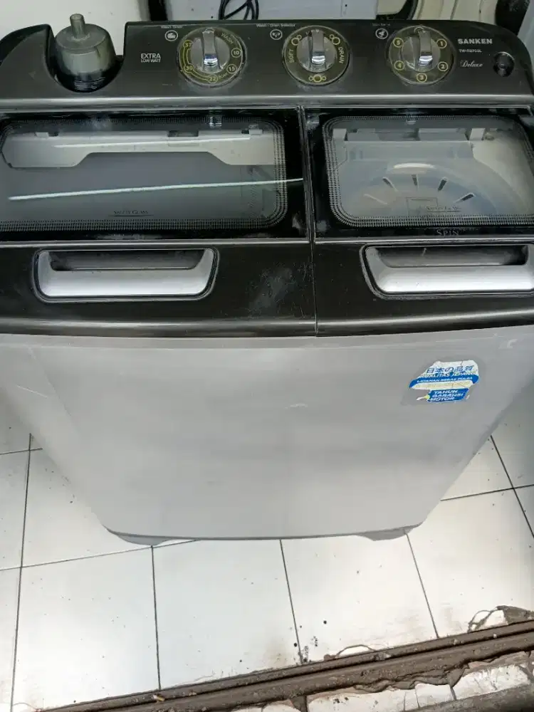 Mesin cuci sanken 11 kg normal siap pakai