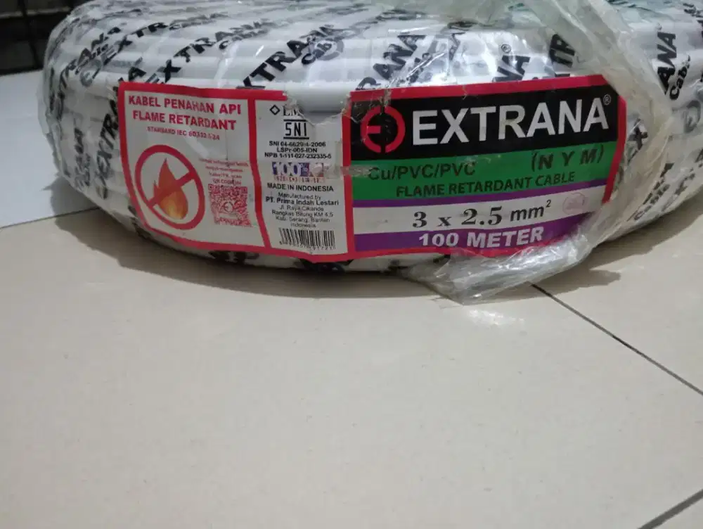 jual aja nih kabel EXTERNA 3x2,5 100meter