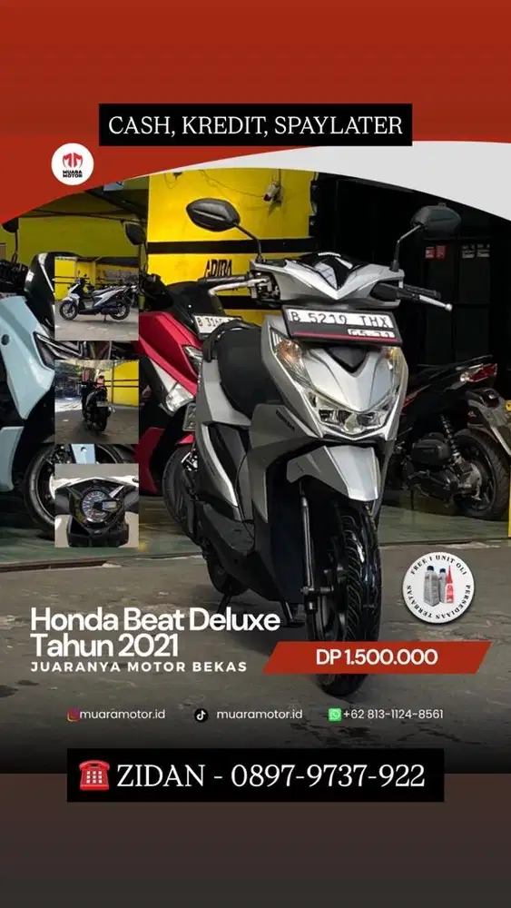 HONDA BEAT DELUXE 2021 CASH & KREDIT !!!