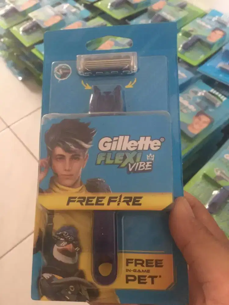 PISAU CUKUR GILETTE FLEXI VIBE X FREE FIRE Murah