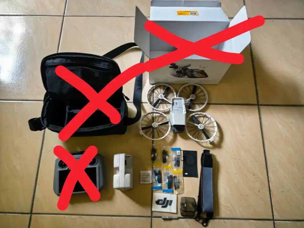 Dji flip drone only + baterai 3 dan hub